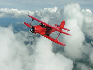 staggerwing Beechcraft Staggerwing in Flight taken in 2005
